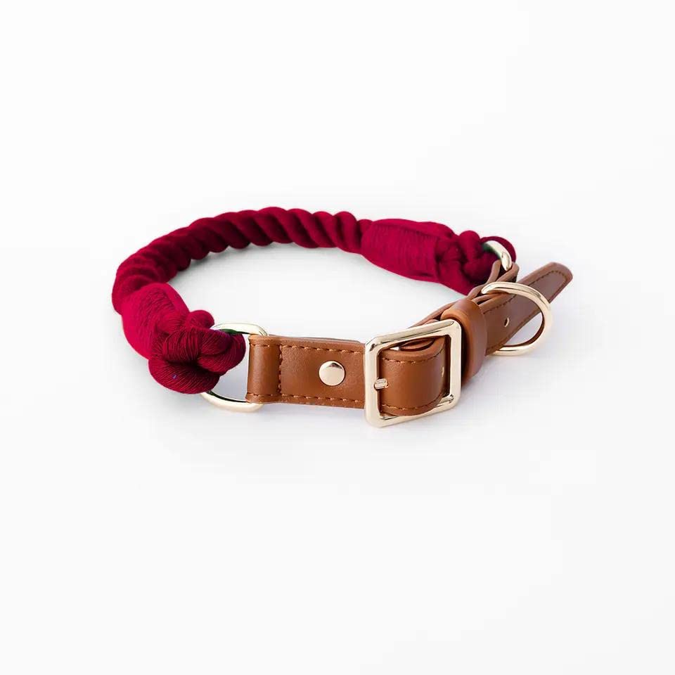 Boston Dog Collars The Smug Dog braided cotton collars