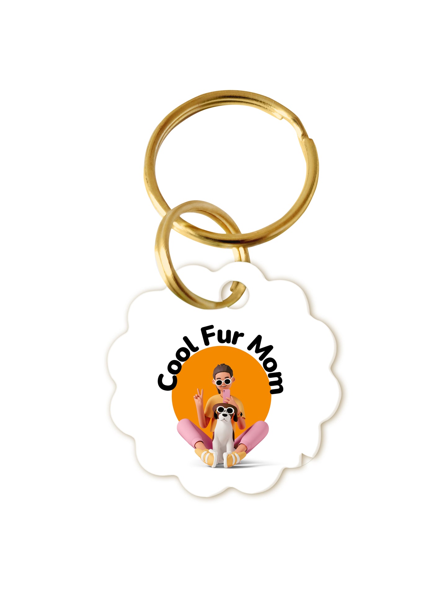 DOG ID TAGS - Flower Shape - The Smug Dog