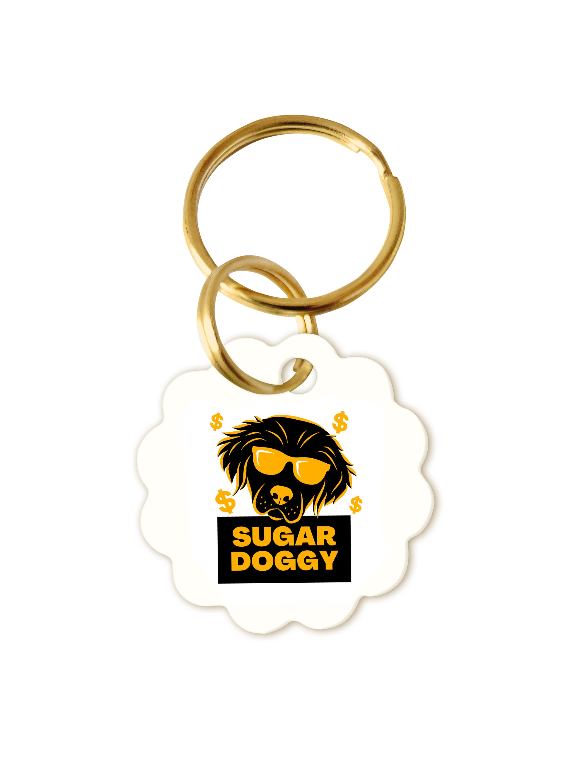 DOG ID TAGS - Flower Shape - The Smug Dog